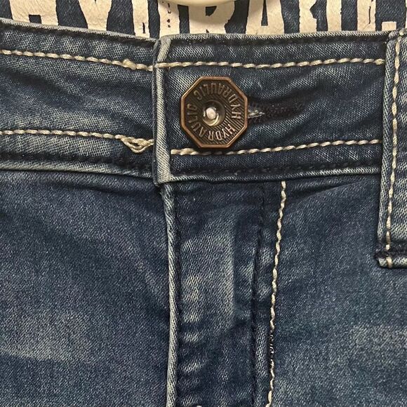 Hydraulic Women's Denim Bermuda Shorts Size 9/10 Blue Low Rise Casual - Picture 4 of 12